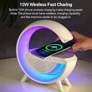 Table Lamp With Wireless Charger & speaker