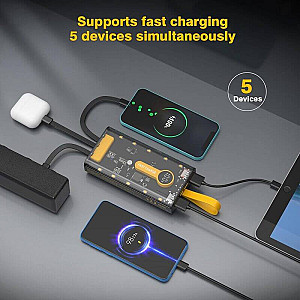Fast Charging Power Bank with Built in Cables 20000mAh