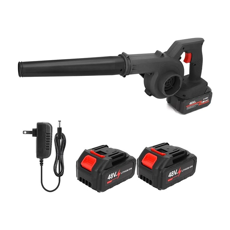 Cordless Blower with rechargeable 2 lithium batteries