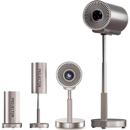 Portable Projector with Support 1080P 4K