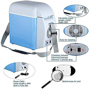  Refrigerator Portable Fridge 12V 7.5L Car Travel Fridge