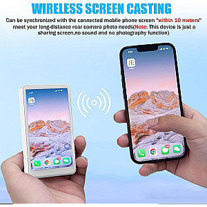 Phone Vlog Selfie Monitor Screen, Magnetic, Wireless.