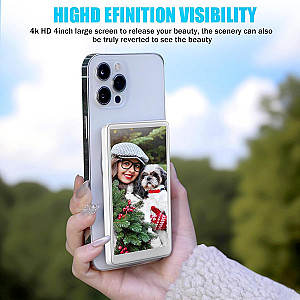 Phone Vlog Selfie Monitor Screen, Magnetic, Wireless.