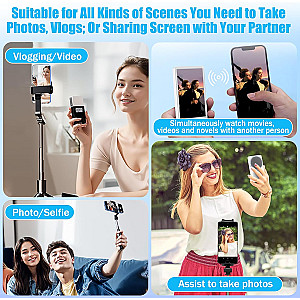 Phone Vlog Selfie Monitor Screen, Magnetic, Wireless.