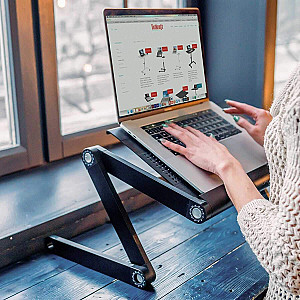 Adjustable Laptop Stand for Bed Height Up to 18"