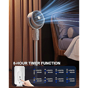 Booster Strong Cycle Standing Fan for Bedroom