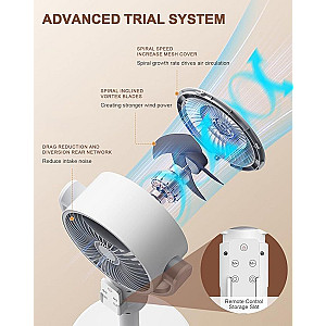 Booster Strong Cycle Standing Fan for Bedroom